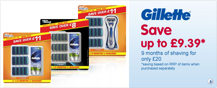 Gillette Value packs
